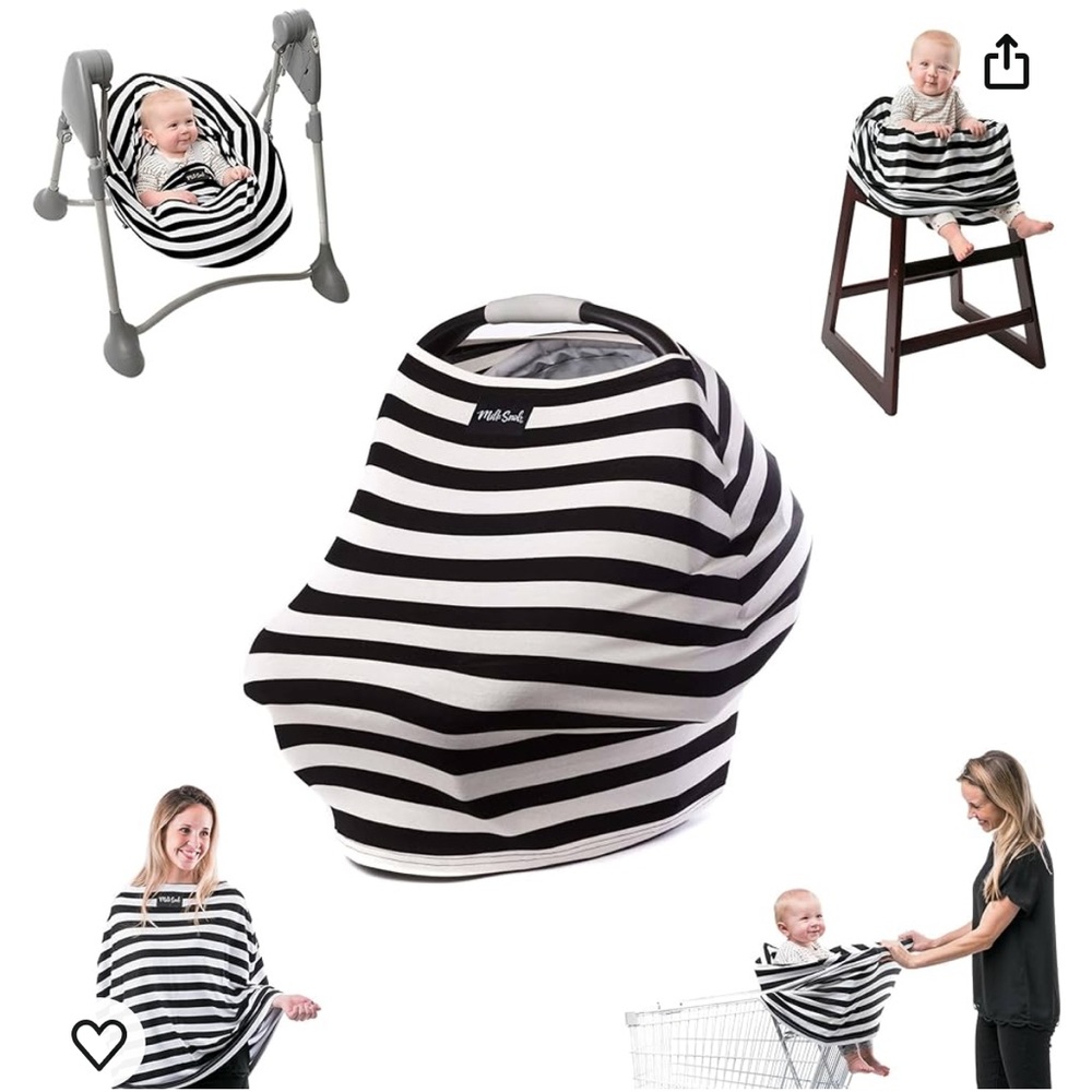 Milk Snob Orginal 5 in 1 cover Black and White Stripe